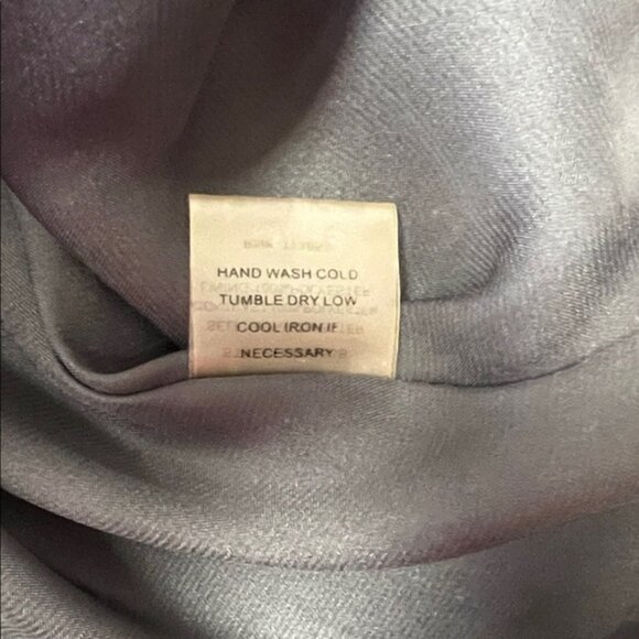 Pure Sugar Floral Grey and Blue Ruffle Sleeveless Dress Size L - Picture 14 of 15